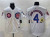 Men's Chicago Cubs #4 Pete Crow-Armstrong White 2025 Tokyo Series Limited Stitched Jersey,baseball caps,new era cap wholesale,wholesale hats